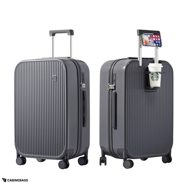 Handbagage Koffer met Bekerhouder – Cabin Size 49×35×25 cm